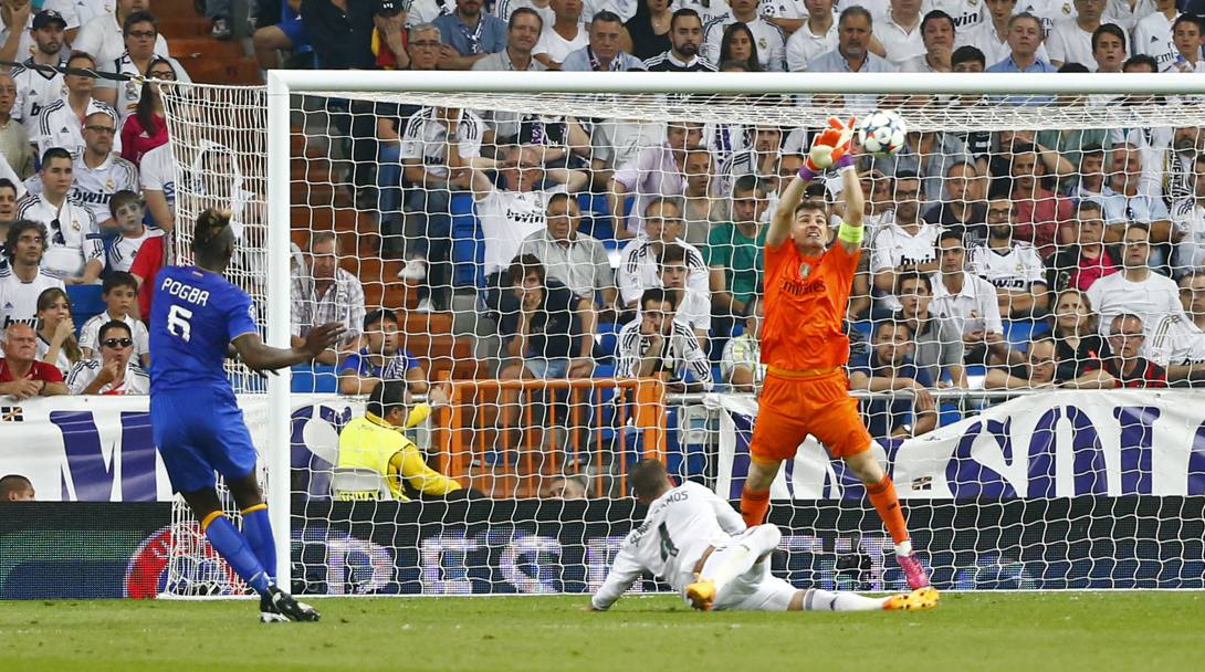 Ultima occasione per la Juve: Casillas dice no a Pogba. Reuters